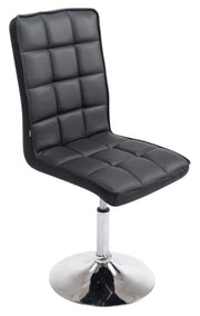 Sedia da pranzo Peking V2 in similpelle nero