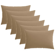Federa 6 pz HEERLEN Tortora 50 x 70 cm Poliestere 911412