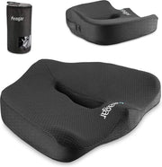 cuscino di schiuma espansa, cuscino ergonomico per seggiolino auto seggiolino per rollator, cuscino per schiena cuscino per seggiolino esterno, nero