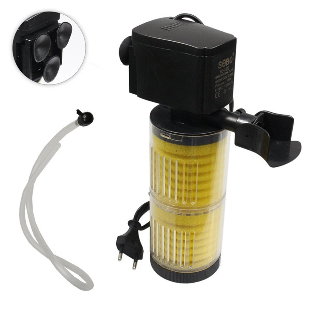 Trade Shop - Filtro Immersione Acquario Acqua Dolce E Salata 1200l/h Pompa Interna Fk-1502 -