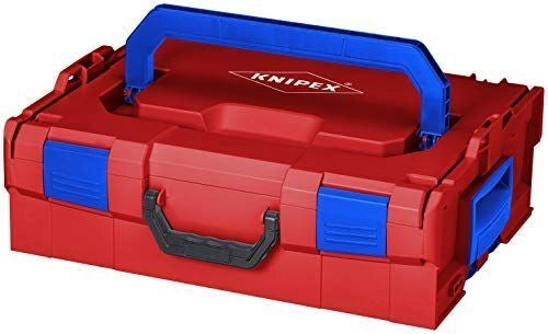 Knipex 00 21 19 LB LE Cassetta per Attrezzi 1 Scomparto 3 Manici Antiurto Resistente agli Spruzzi colore Rosso