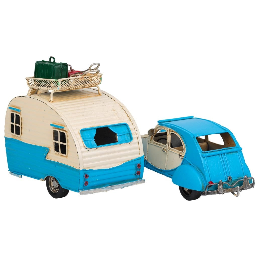 RimorchioCaravanCaravan inMetalloBlu 41x9,5x15,5h
