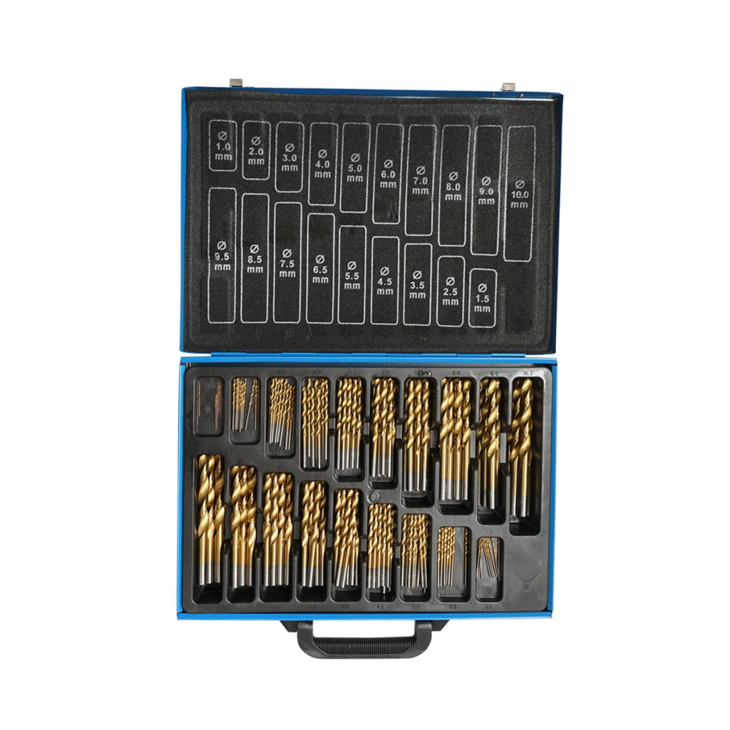 Set di 170 punte HSS per metallo DIN338 Breckner Germany