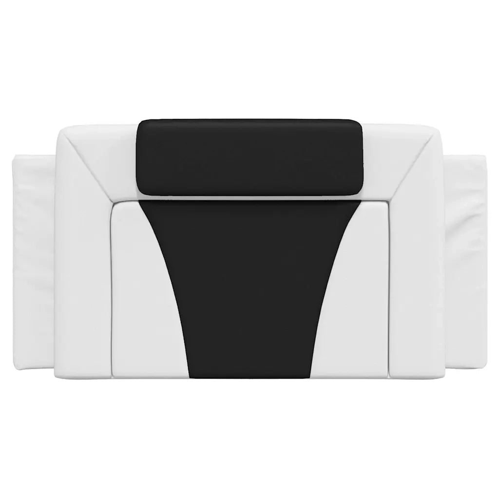 Cuscino Testiera Viana Nero e Bianco 100 cm in Similpelle CFW9332292