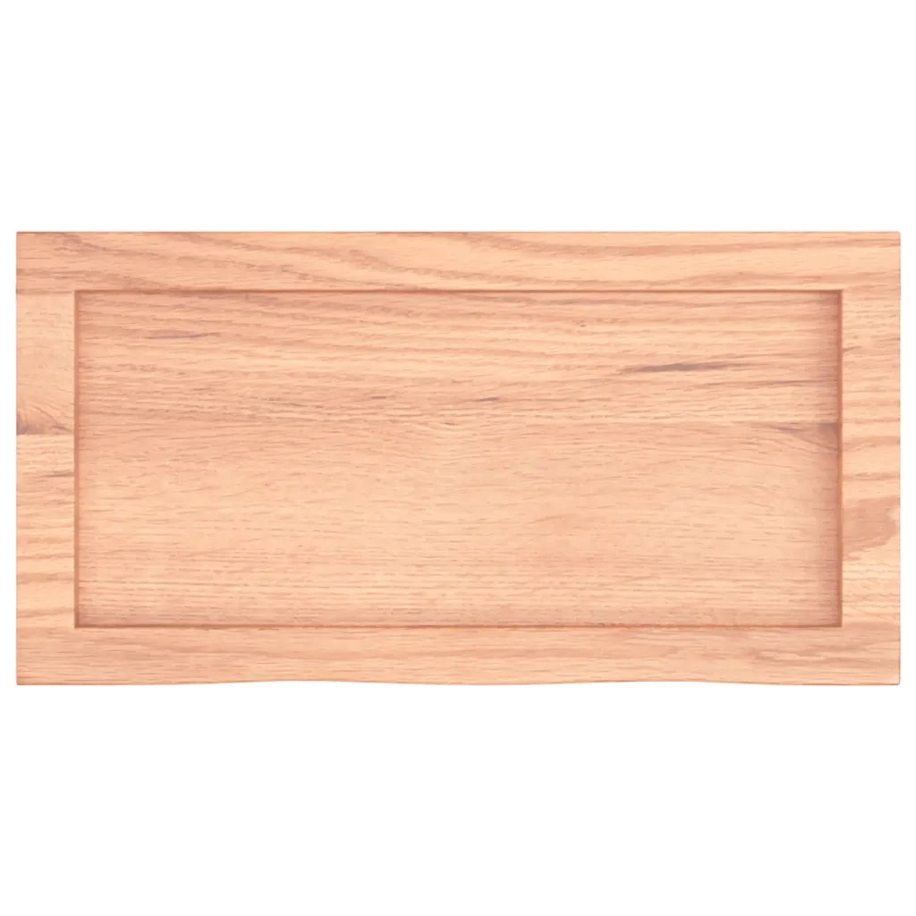 Piano Bagno Marrone 60x30x(2-6) cm Legno Massello Trattato 3156103