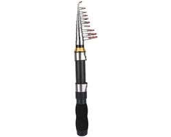 Hengel Telescopico Portatile 1,5m - Manubrio Antiscivolo - Pesca in Mare/Pesca di Carpa - Pesca al Trote/Pesca al Trota - Leggero e Compattibile - Asta di Ferma