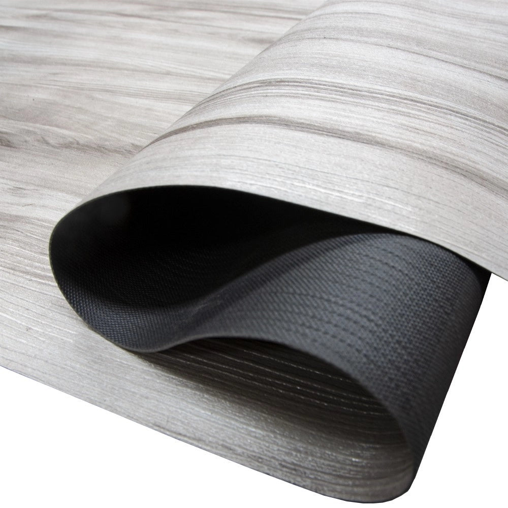 Pavimento PVC 140x900 Cm Rivestimento Rotolo Vinile 30 Misure Legno Parquet Venato Grigio Dis B