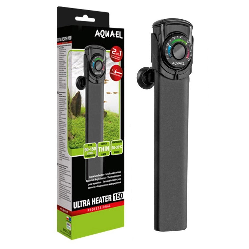 Aquael Ultra Heater - Riscaldatore elettronico per vasche fino a 25 litri Wattaggio Riscaldatori e lampade terrario: 150W