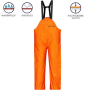 Pantalone in pvc arancio professionale impermeabile taglia xxl