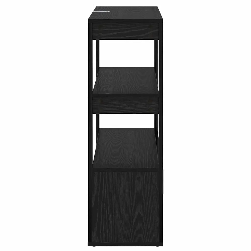 Credenza | Madia | Buffet da pranzo | Armadio da pranzo Rovere nero 30 x 80 x 90 cm Legno multistrato