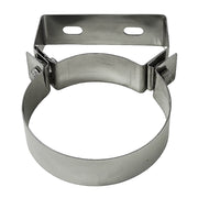 Fascetta murale Ø 350 mm acciaio inox fissaggio canna fumaria parete piana