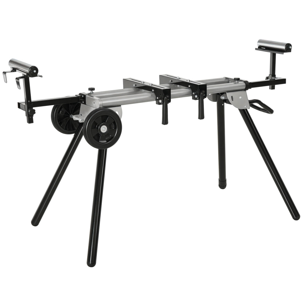 Supporto Universale per Sega Circolare ¨C zephmum ¨C 123,5-245x73x96 cm Nero