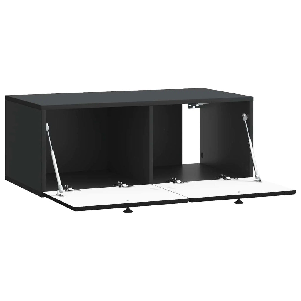 Mobile Porta TV da Muro 78,5 x 41 x 30 cm Nero 899196