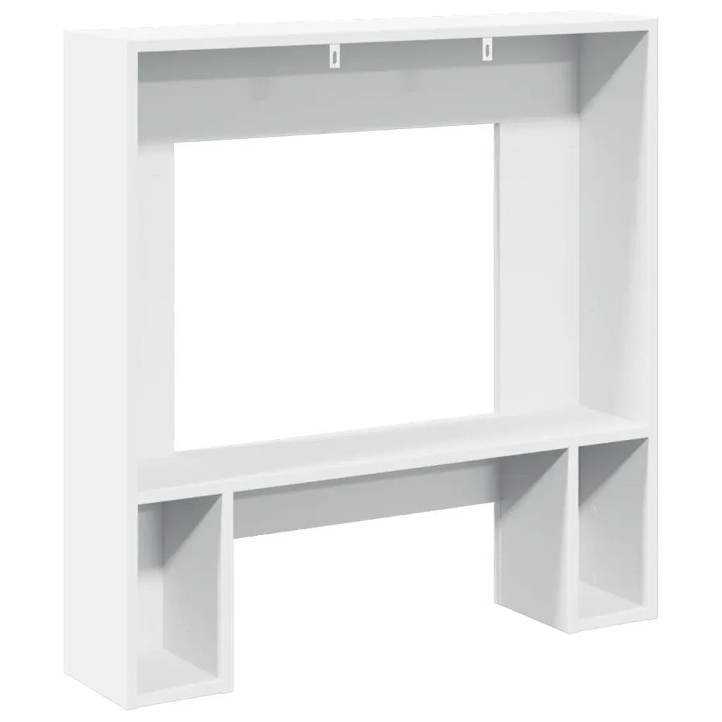 Cornice per Camino Bianca 81x18x82 cm in Truciolato CFW6780031
