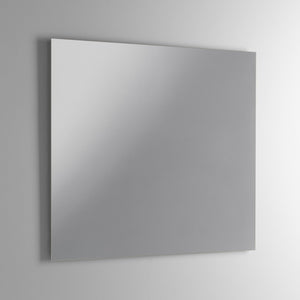 Mobile Bagno Sospeso 90 cm Lavabo Specchio e Lampada a LED TFT Belsk 2 Bianco e Cemento