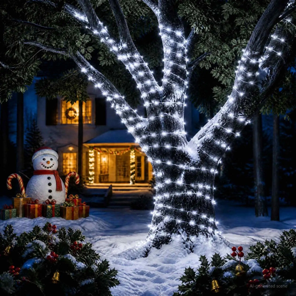 Luci a corda 300 LED Bianco freddo 30 m 42054098