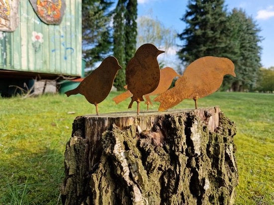 Viti per Legno - 4 Pezzi - Decorazione di Giardino - Aspetto Ruggine Decorazione Autunnale