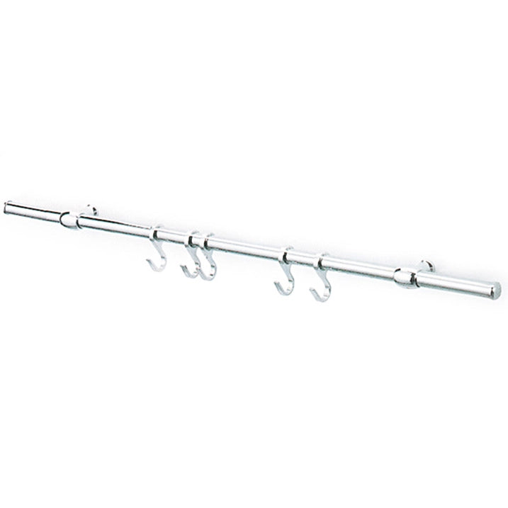 KIT SOTTOPENSILE CON GANCI NICHEL SATINATO 90 CM- 1,0 pz