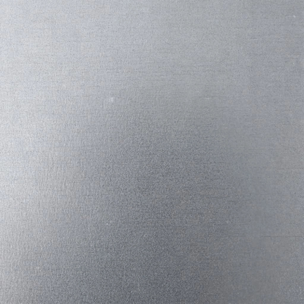 Fioriera rialzata per piante fiori terrazza giardino 30 x 30 x 30 cm acciaio zincato argento 02_0037490