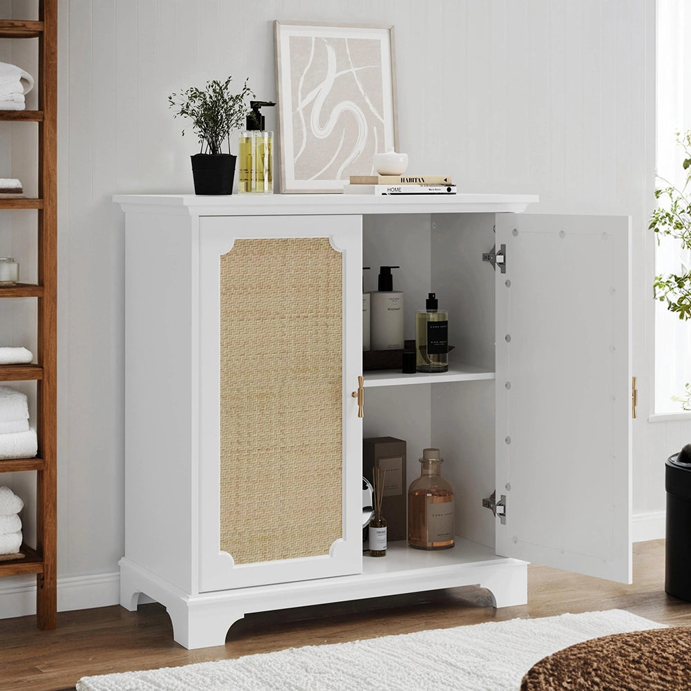 Buffet decorativo - Xylo - porte in rattan per soggiorno/ingresso