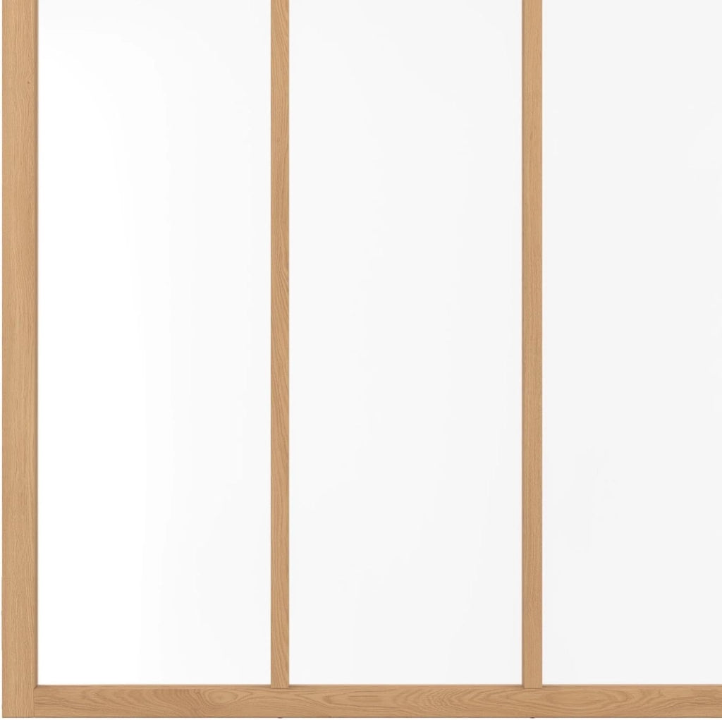 IDMarket - Legno e Vetro temperato Tetto in Vetro da Studio a 4 lastre L. 116 x H. 108 cm