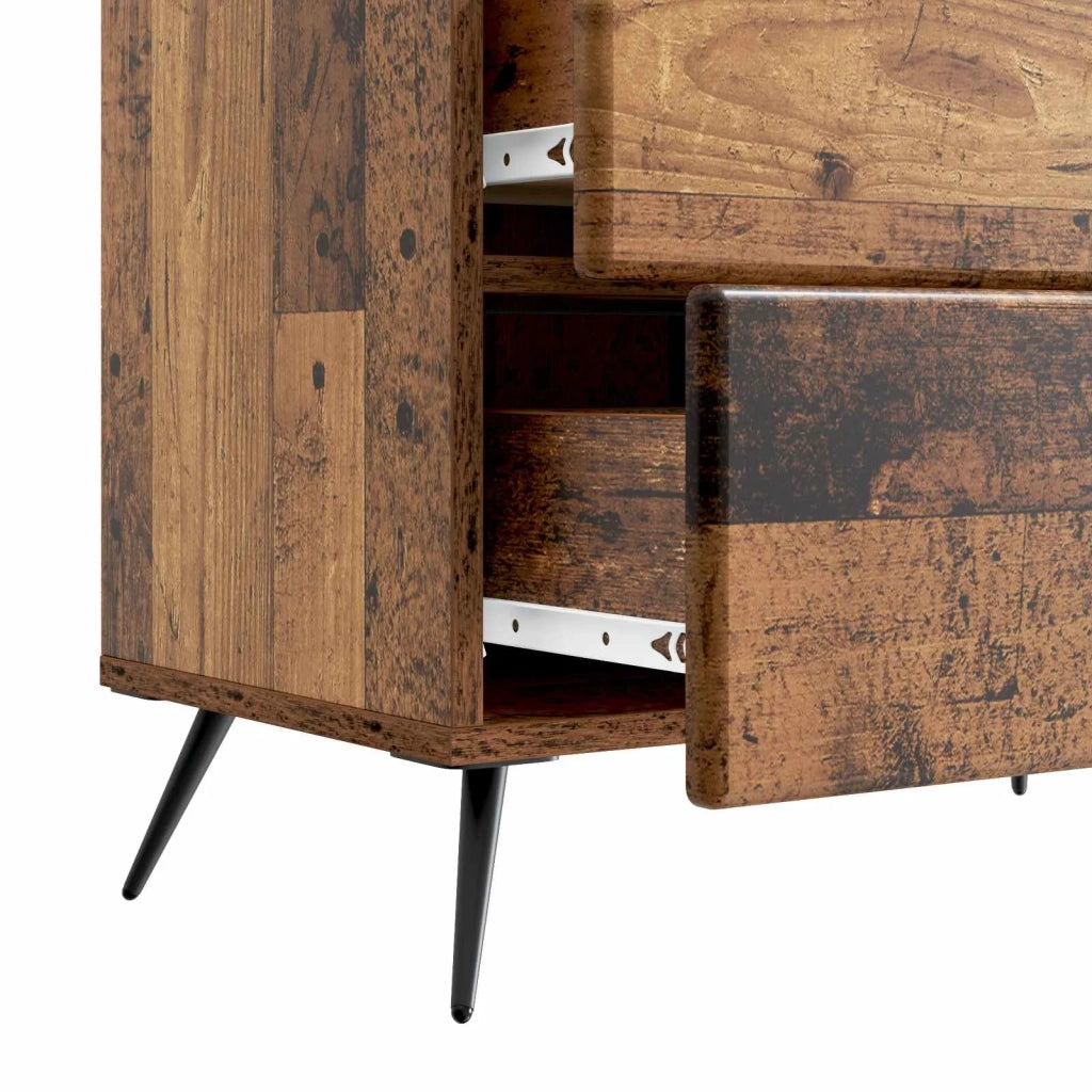 Comodino | Armadio da Notte | Mobiletto da notte con cassetto Legno antico 62 x 34,5 x 47,5 cm