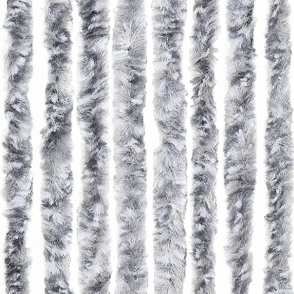 Zanzariera Bianco e Grigio 100x220 cm Ciniglia CFW3241320