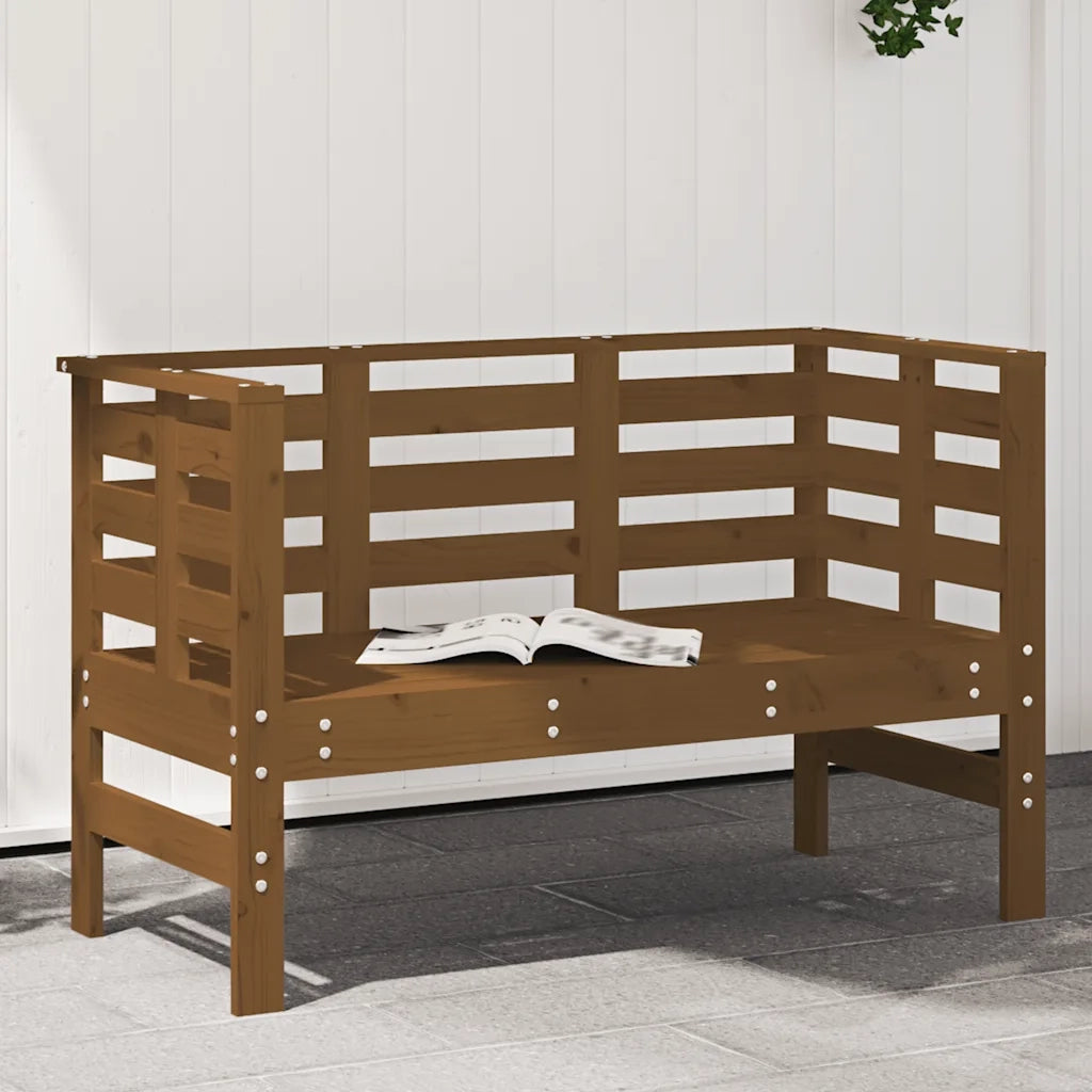Panchina da Giardino | Panca da Giardino Ambra 111,5x53x71 cm Legno Massello di Pino