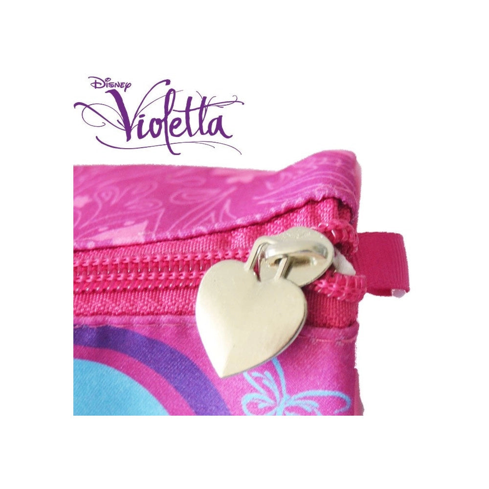 Trade Shop - Tombolino Astuccio Portacolori Scuola O Il Disegno Disney Violetta E Friends -