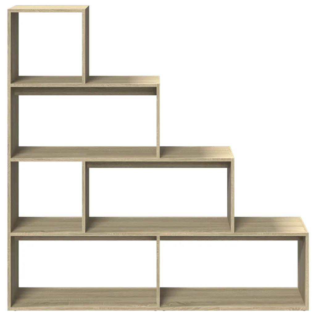 Libreria 4 Ripiani-Scaffale per Libri-Mobile di Stoccaggio Rovere Sonoma 143,5x29x143,5 cm Truciolato