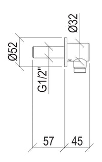 Presa D'acqua Tonda G1/2