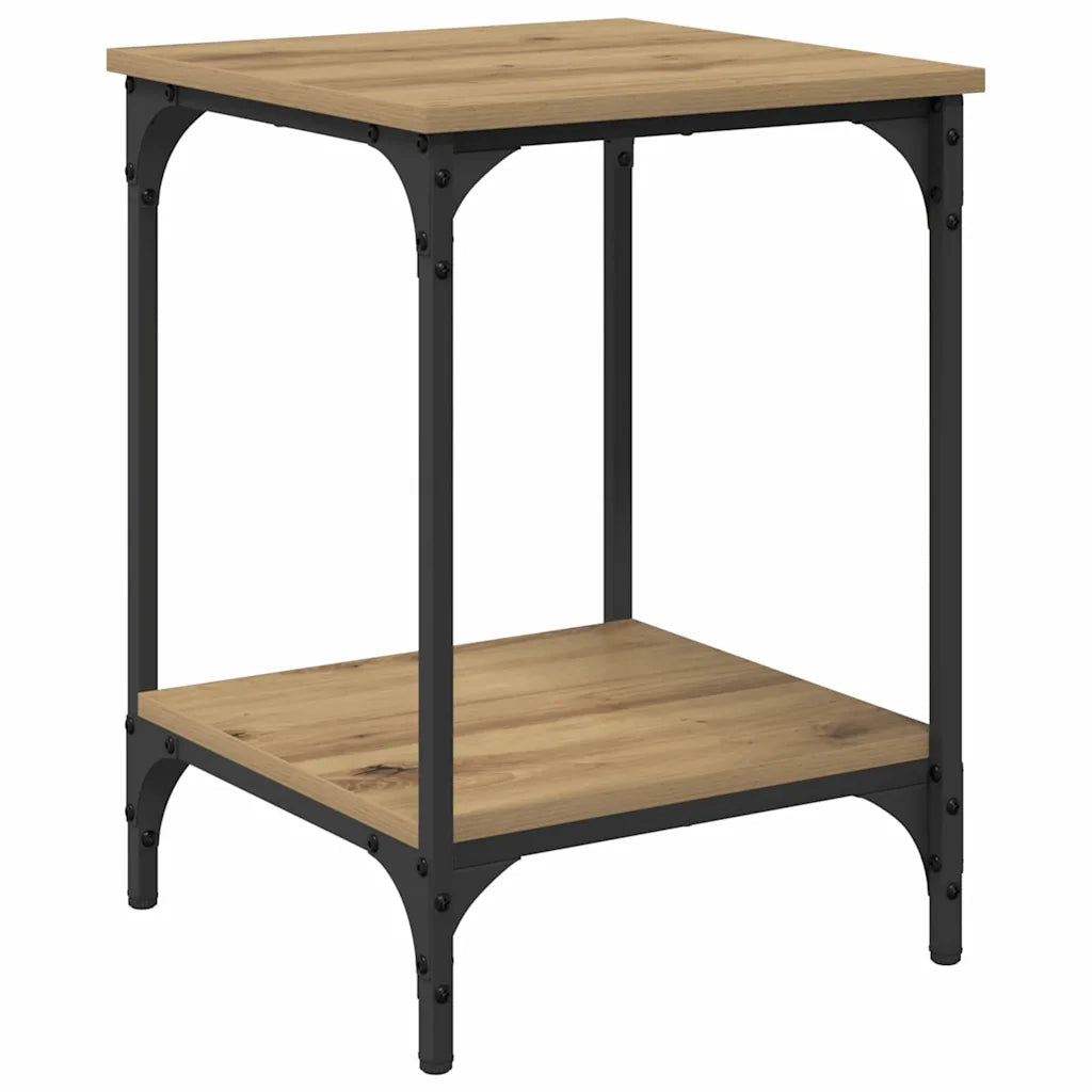 Tavolino da salotto Rovere artigianale 40 x 40 x 55 cm