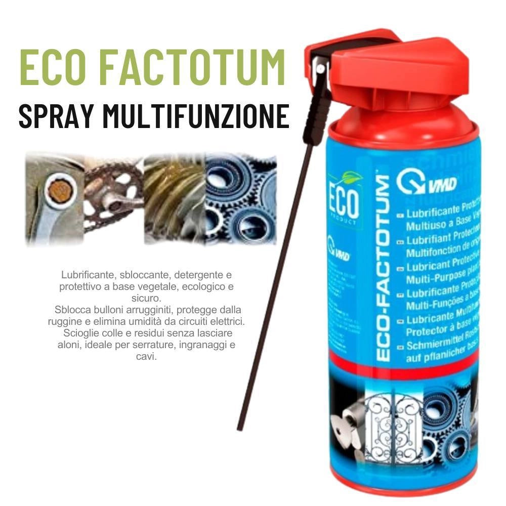 Vmd eco factotum olio lubrificante protettivo multiuso vegetale spray 400 ml