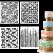 Set di decorazione per torte multifunzionale - 4 diverse stampe - 25 x 20,5 cm