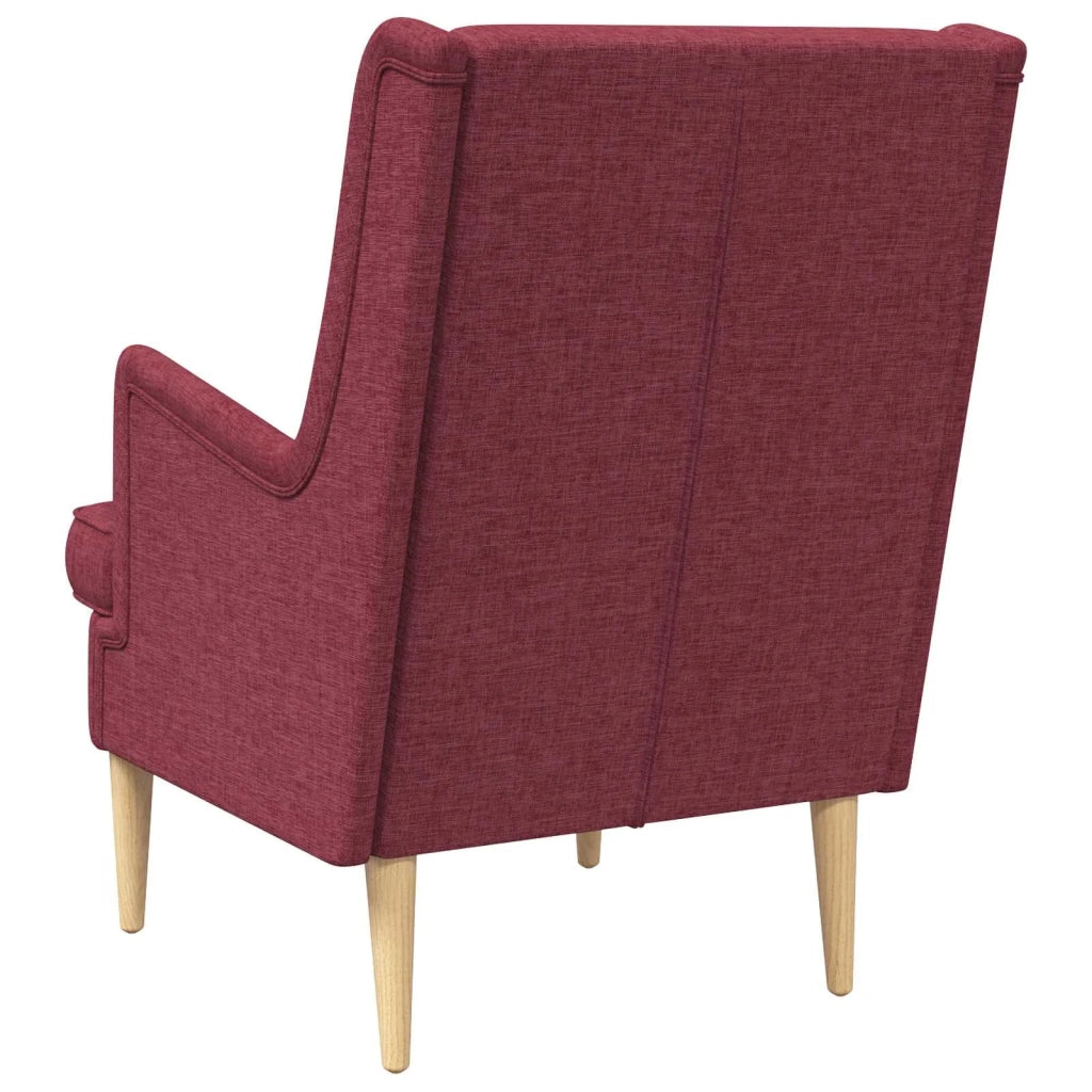 Poltrona | Sedia Relax Rosso Vino Tessuto