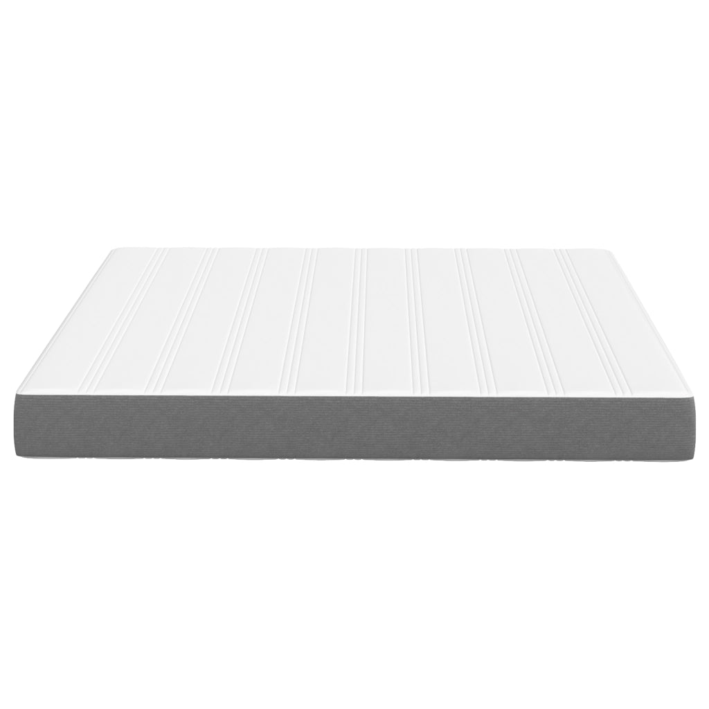Materasso a molle insacchettate  Grigio chiaro Medio 180x200x20 cm Tessuto