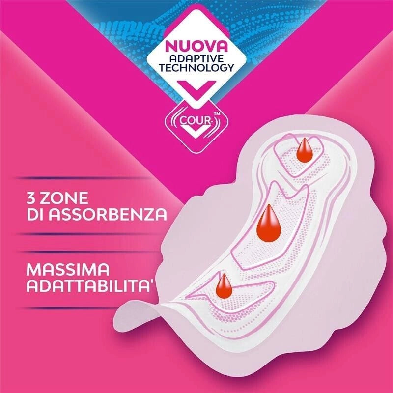 NUVENIA ASSORBENTE ULTRA SOTTILE DEO FRESH PROFUMATO CON ALI 14 PZ