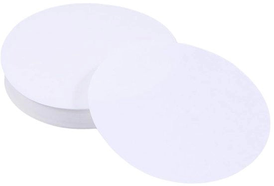 Pannelli di filtro 100 pezzi - Diametro 11 cm - Flusso medio - Papierpulp di alta qualità - Adatto per applicazioni chimiche - Buona retenzione di particelle - Dischi di filtro