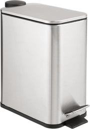 Pedale per la raccolta rifiuti - Contenitore di scarto cucina - Separazione rifiuti - Con imboccatura interna - 5 Litri - Acciaio forgiato