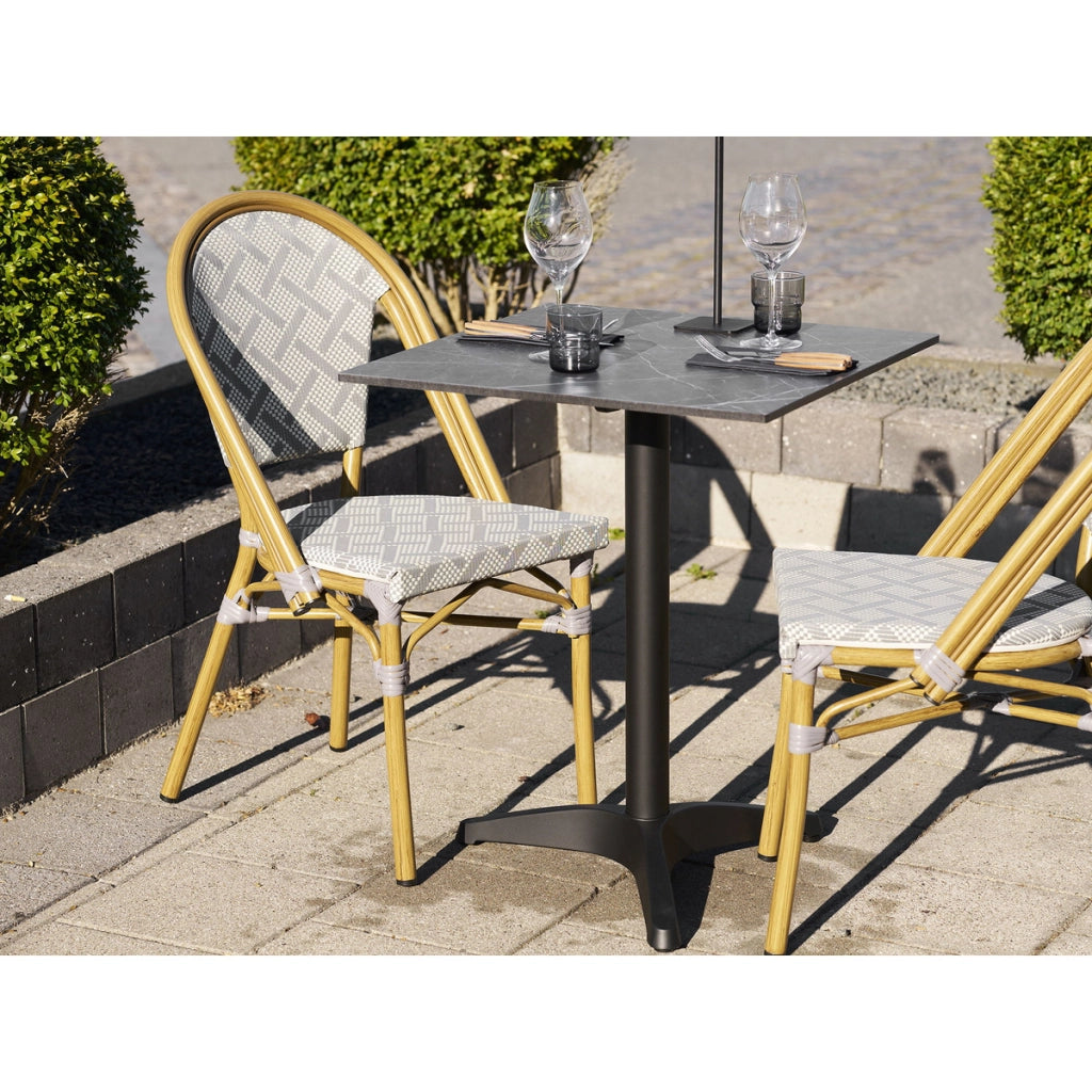 Tavolo Bistro 1, Nero, Metallo, 60x60x73 cm