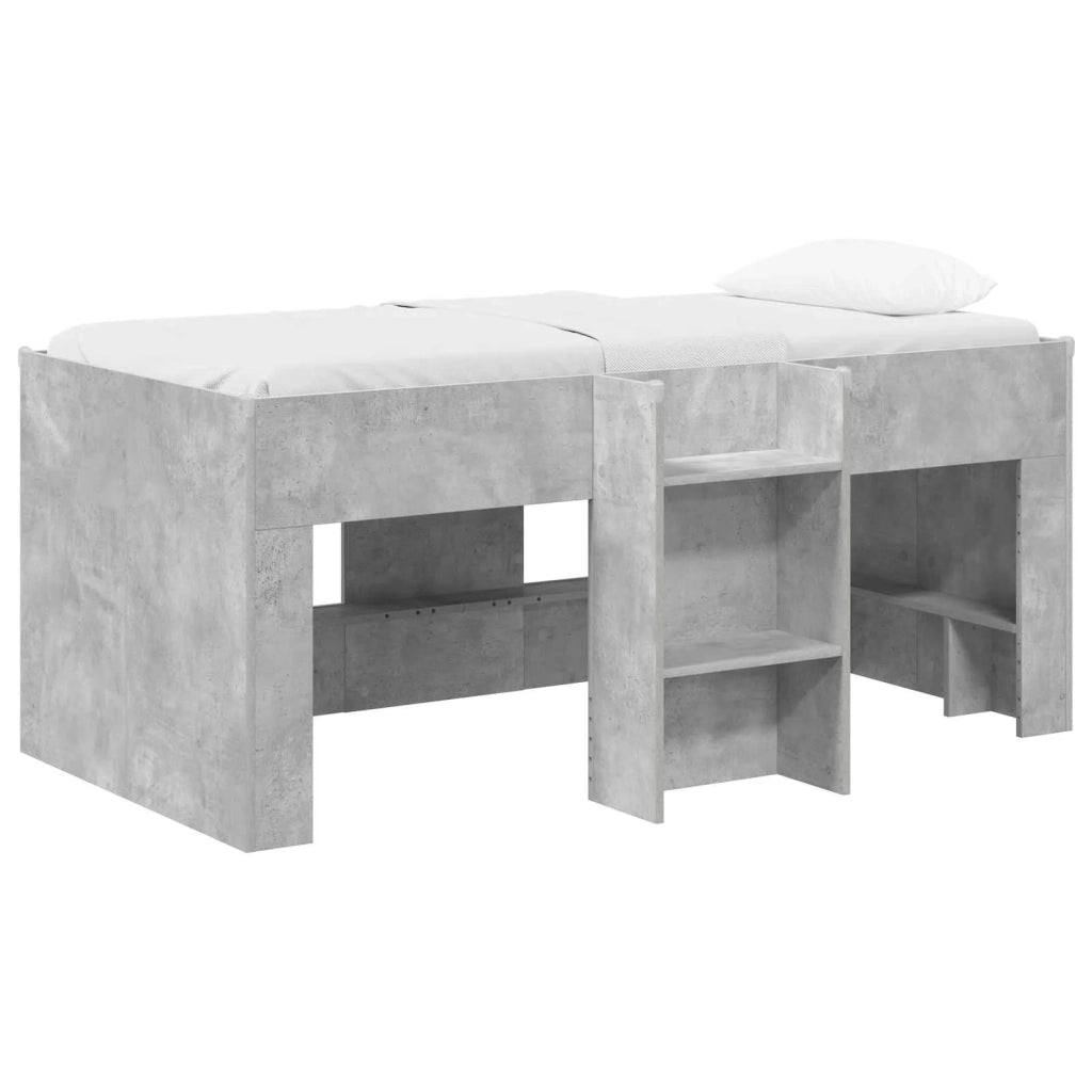 Letto Alto per Bambini Grigio Cemento 80 x 160 cm 3422574