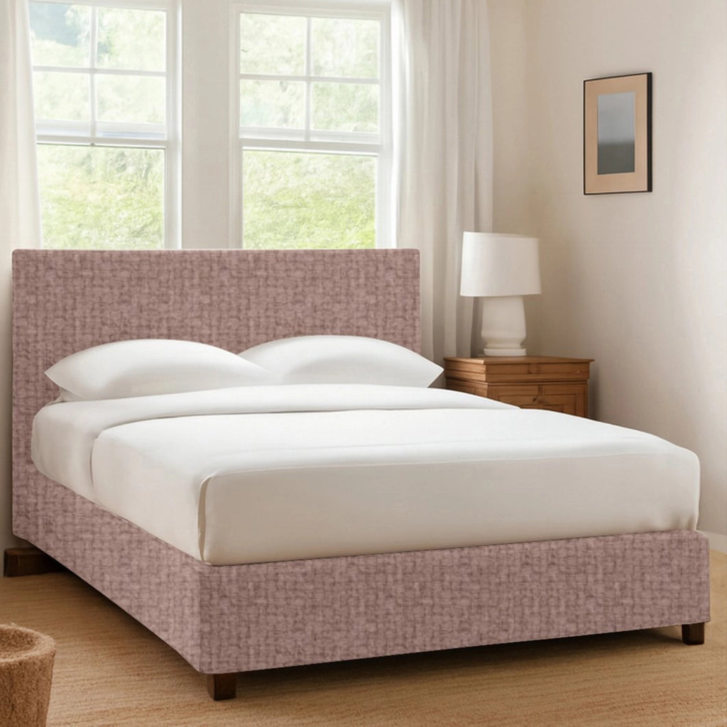 Dagenham, Letto Singolo Sfoderabile Made in Italy, Rosa Antico