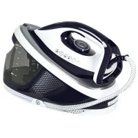 Ferro da Stiro 2600W 100 g/min, Funzione ECO, Suola in Ceramica, Sistema Anti-Calcare, Serbatoio Estraibile 1,5 L, Blu