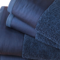 Set Spugna Asciugamani Viso + Ospite con Balza in Raso Garrini Hope Positano