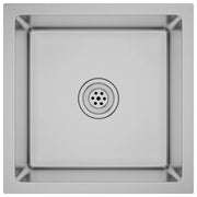 Lavello da Cucina Lavorato a Mano-Lavandino-Lavabo in Acciaio Inox 909962