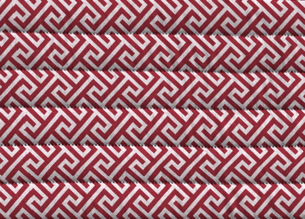 Copridivano Antimacchia Impermeabile Trapuntato Modello Olimpo Colore Bordeaux - 2 Posti - Bordeaux