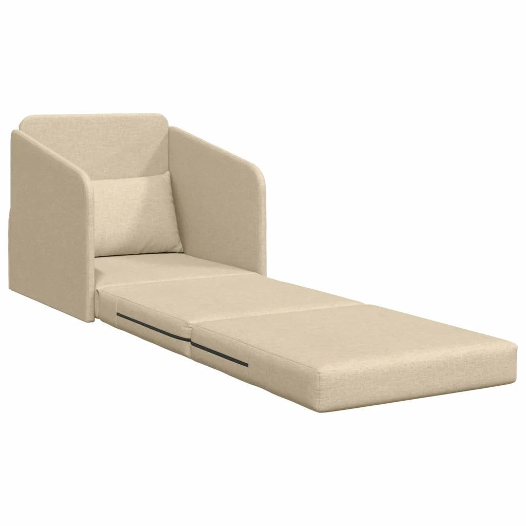 Divano letto Crema 65 x 80 x 83 cm Tessuto 4106643
