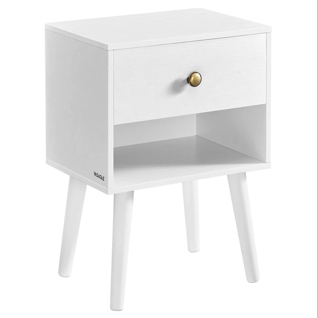 Comodini tavolini con cassetto e vano a giorno gambe in legno tavolini per soggiorno camera da letto divano bianco 12_0007701