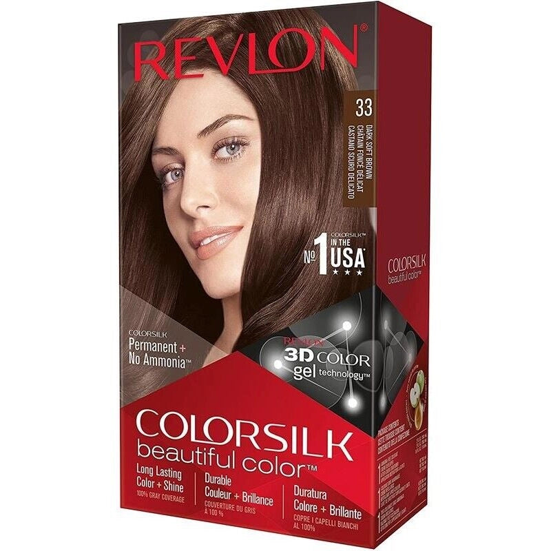 REVLON COLORAZIONE PERMANENTE PER CAPELLI N 33 CASTANO SCURO DELICATO