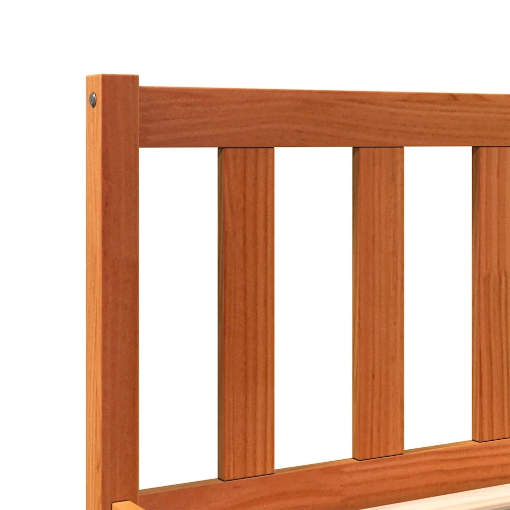 Giroletto senza Materasso Marrone Cera 100x200 cm Legno di Pino